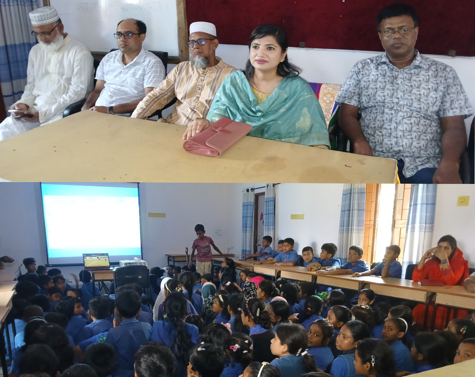 বড় পর্দায় দেশসেরা খুদে ফুটবলারদের খেলা দেখলেন আলমডাঙ্গার শিক্ষার্থীরা