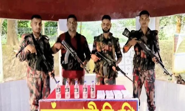 গাংনী সীমান্তে ৯ লাখ টাকার ভারতীয় মদ ও ডেক্সামেথাসন ট্যাবলেট জব্দ