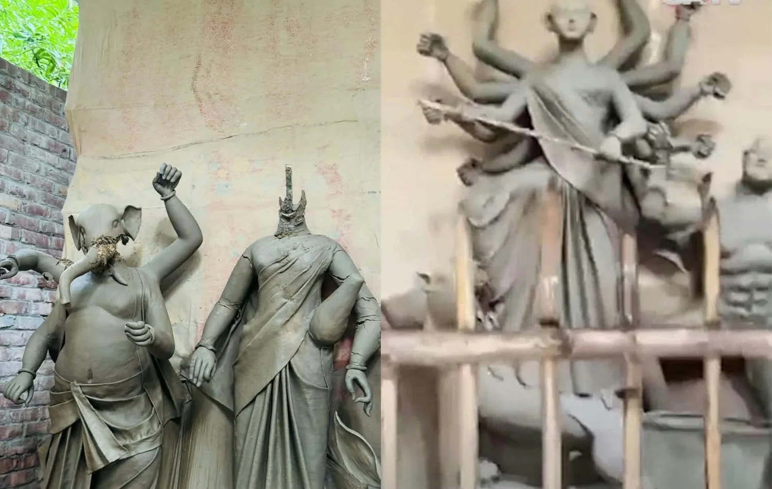 কুষ্টিয়ায় কুমারখালীর মন্দিরে দুর্গাপূজার প্রতিমা ভাঙচুরের অভিযোগ