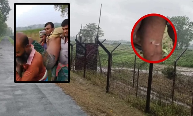 দৌলতপুর সীমান্তে বিএসএফের গুলিতে বাংলাদেশি কৃষক আহত, বিজিবির কঠোর জবাব