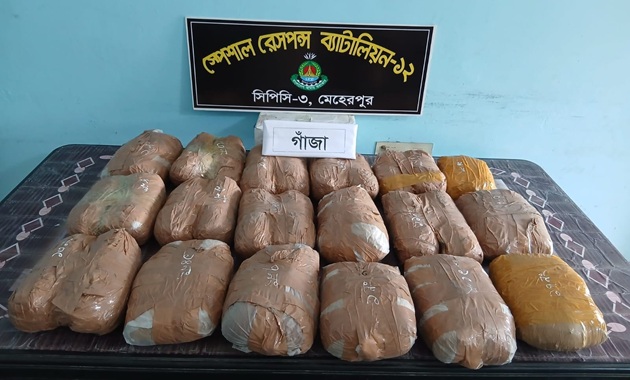 দামুড়হুদায় সাড়ে ১৮ কেজি গাঁজাসহ নারী আটক