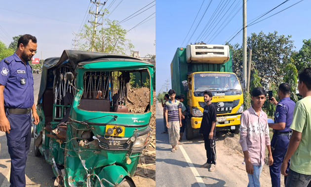 কুষ্টিয়ায় কাভার্ড ভ্যানের ধাক্কায় যুবক নিহত, আহত ৩