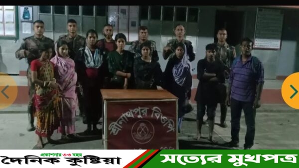 মহেশপুর সীমান্তে ৩ ভারতীয়সহ আটক ৮, আইনি ব্যবস্থা নিচ্ছে বিজিবি