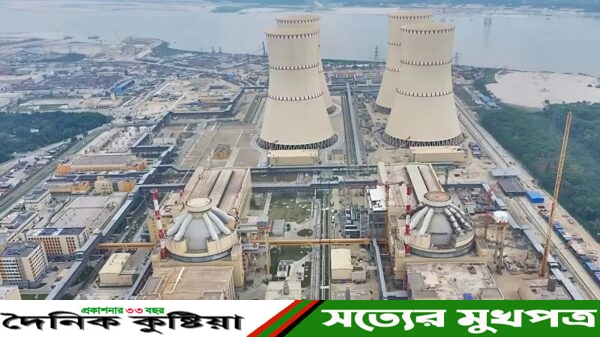রূপপুরের দ্বিতীয় ইউনিটে পারমাণবিক জ্বালানি প্রবেশ, প্রথম ইউনিট পরীক্ষামূলক উৎপাদনে যাচ্ছে নভেম্বরে